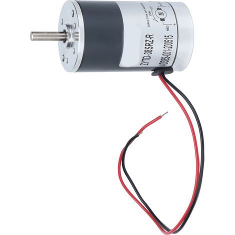 Moteur DC Micro 12V 3000rpm Permanent Magnet Haute Vitesse 2 Roulements à Billes ZYTD38SRZR (1/5)