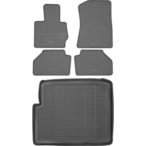 Set di tappetini in gomma per auto e tappetino per bagagliaio per BMW X3 F25 SUV dal 2011 al 2017.