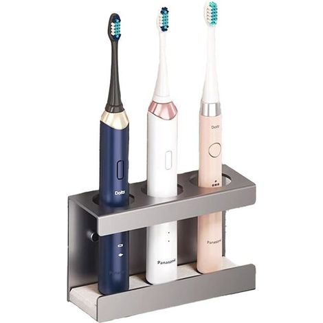 Une Pièce Support De Brosse À Dent,Porte-Brosse À Dents Mural,Support À Raser Pour Salle De Bain,Économisez De L'Espace Et G[CA219] (1/5)