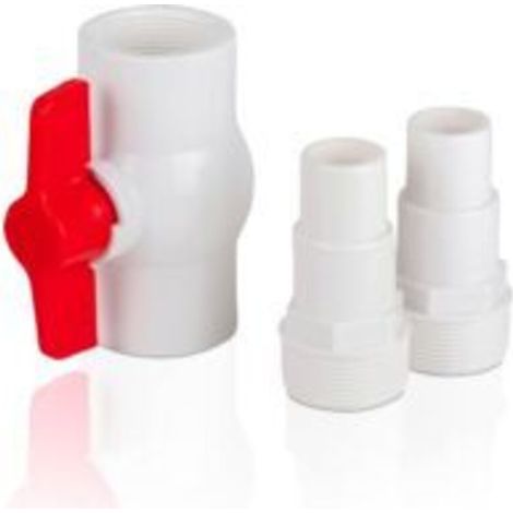 AR512 - Vanne d'ouverture avec 2 connecteurs filetés. Compatible avec des diamètres de 32 à 38 mm.