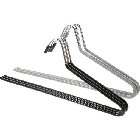 Lot de 6 cintres multifonctions ouverts pour pantalons et jeans. (1/5)