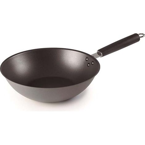 Wok en acier antiadhésif Lacor 28 x 8,5 cm, noir (1/5)