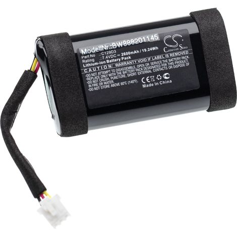 vhbw Akku kompatibel mit Bang & Olufsen BeoPlay A1 Lautsprecher Boxen Speaker (2600mAh, 7,4V, Li-Ion)