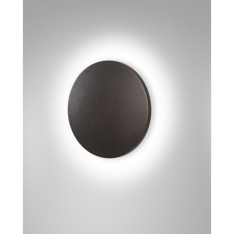 Luminaire extérieur LED Fabas Luce ZON Dark Grey aluminium gris Ø 18 cm 9 W 3000 K IP65 1017 lm réf. 6544-21-294 (1/3)