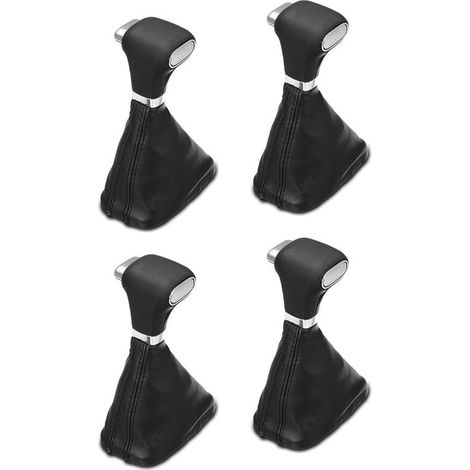 4X Copertura in pelle per pomello del cambio auto Bora