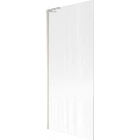 Paroi de baignoire Mexen Next L 1 volet 80 x 150 cm, rayé, nickel brossé - 895-080-000-03-09-97 (1/5)