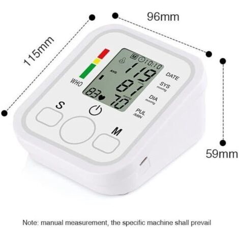[JAMAIS UTILISÉ]Tensiomètres avec grand brassard - Bras 22-32 cm 8,6-12,6" Cliniquement précis avec 2 x 99 mémoire double batterie ou écran LCD USB Usage domestique (1/3)