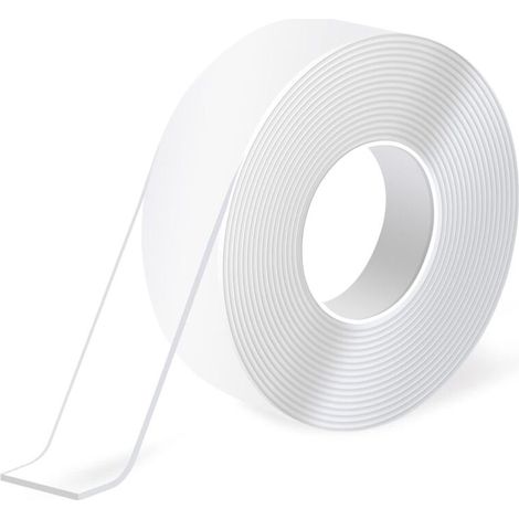 Ruban Adhésif Double Face très Résistant (3 mètres),Ruban Adhésif Multifonction Amovible en Mousse,Ruban Transparent Réutilisable pour Coller des Articles (1/5)