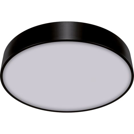 Lámpara de techo LED 24W 2480lm 4000K negra redonda tipo tótem Ideus 03927 (1/2)