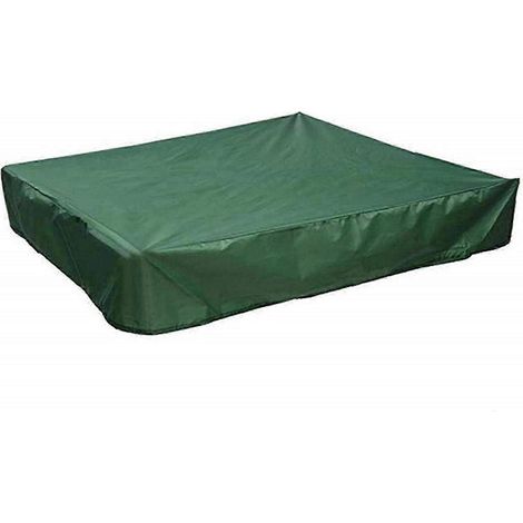 Bâche carrée en tissu Oxford pour bac à sable, jardin et piscine, verte, 180 cm (1/5)