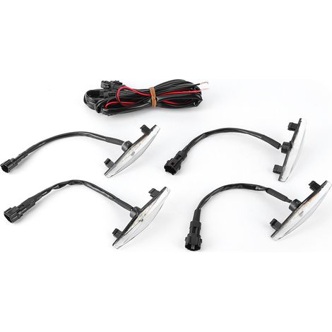 4 Pièces Calandre Avant Mailles Led Adapté Toyota 4Runner TRD Pro 2014-2019 Coque Blanche Lumière Blanche (1/5)