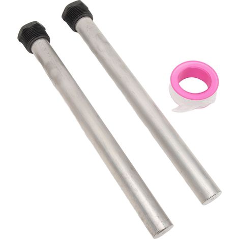 Tige anodique de 19 x 235 mm pour chauffe-eau RV, 2 pièces, filetage 3/4 NPT, protection contre la corrosion, compatible Mor-Flo (1/5)