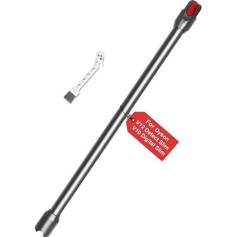 Verlängerungsrohr kompatibel mit Dyson V12 Detect Slim / V10 Digital Slim, 72 cm Verlängerungsrohr mit Schnellverschluss, starre Aluminiumstange für Staubsauger der Slim-Serie (Schwarz)