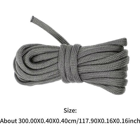 Corde tressée pour tente de camping, 12 rouleaux (1/4)