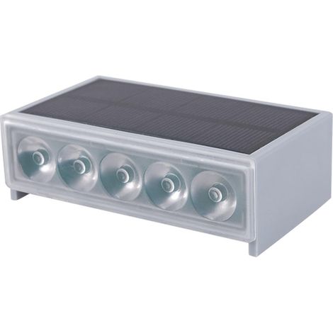 Lampes de marche à énergie solaire, lampes solaires pour marches Lumières d'escalier extérieures à LED IP65 étanches,Lumières d'escalier extérieures intelligentes de contrôle de la(6 pcs ) (1/5)