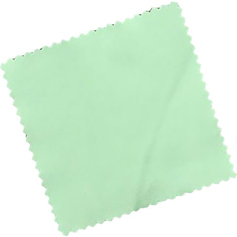 100 chiffons de nettoyage pour lunettes 6x8cm, double face en velours, pour bijoux or et argent, vert fruité (1/5)