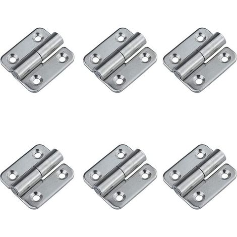 (Destra) 6 cerniere rimovibili, guarnizioni scorrevoli piccole da 1,5", cerniere per porte rimovibili in acciaio inox 304, lato sinistro