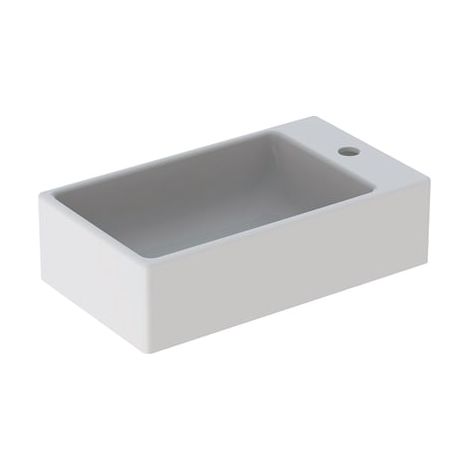 Geberit Diedro lave-mains cuve à droite, trou de robinet à gauche 40x23cm blanc