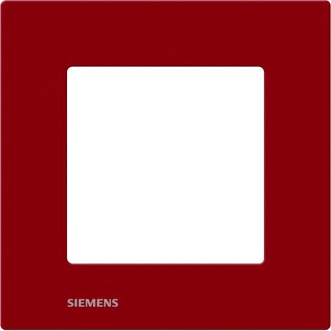 Abdeckplatte Siemens delta viva 8,8 x 8,8 cm rot