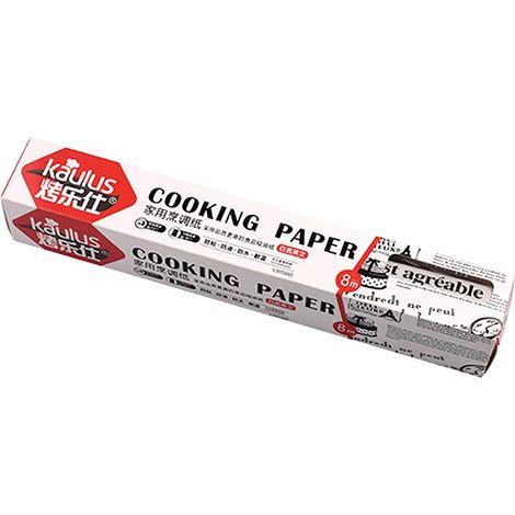 26 Fuß Rolle Backpapier, fettabweisend, hitzebeständig, Küchenbackbleche, Antihaft-Backpapier