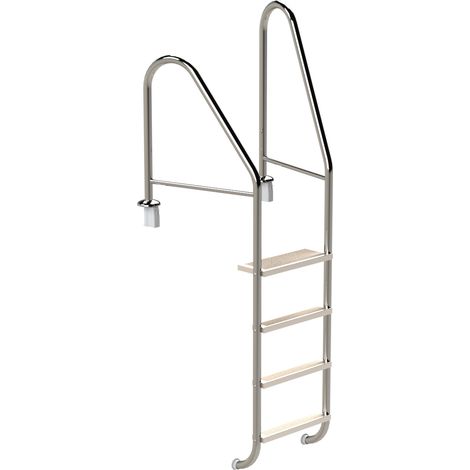 Eichenwald Poolleiter Modell 07 Marina Öffentlich Einbauhalterung Beckentiefe 1340mm 4 Stufen