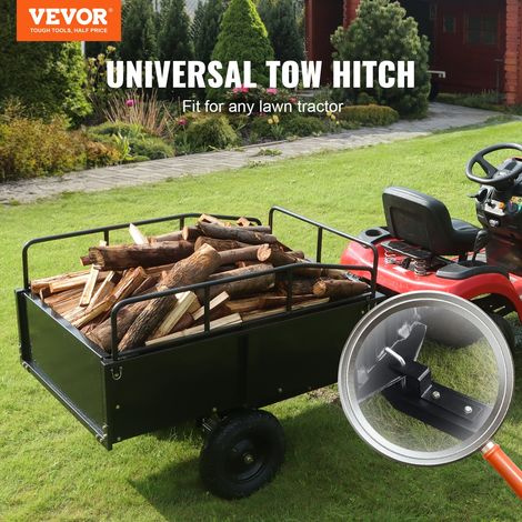 Remorque à Benne Basculante Capacité de Charge 340 kg Remorque Utilitaire de Jardin Robuste avec Côtés Amovibles Chariot de Transpo… (1/5)