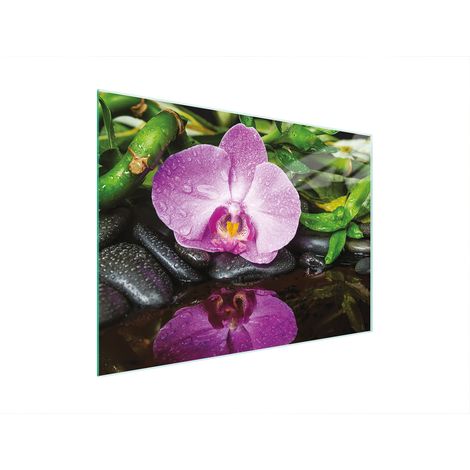 Glasschneidebrett 30x22 Orchidee (1/5)