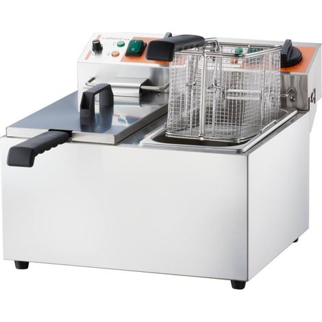 Friteuse électrique à deux compartiments horizontaux, Caterina, V 2x5 l, P 2x3 kW - Stalgast (1/3)