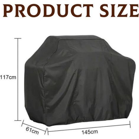 1 Housse de barbecue,Imperméable,Anti-UV,Anti-poussière,Pour barbecue à gaz (1/4)
