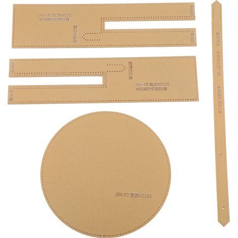 DIY-Lederhandtasche, runde, transparente Acryl-Schablone, Muster-Schablone, DIY-Modell JBX-32 (1/5)