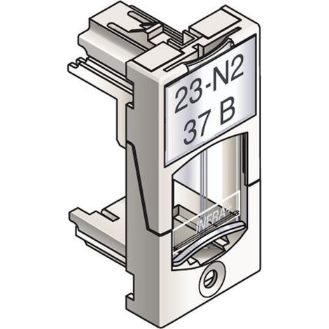 Schneider VDI88200 - Frontalino 22,5 mm x 45 mm - Adatta bianco