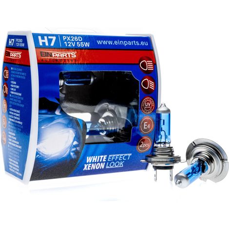 EinParts Halogenlampen H7 12V 6000K Kaltweiß 55W PX26d, 2 Stück (1/5)