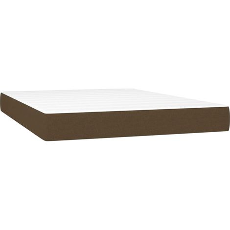 Maison Exclusive - Materasso a Molle Insacchettate Rigidità Media Marrone Scuro 140x200x20 cm