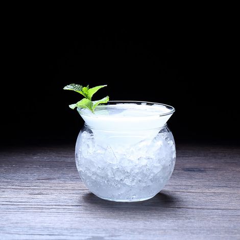 Lot de 2 verres à cocktail Martini à base ronde, 260 ml, pour vos soirées. (1/5)
