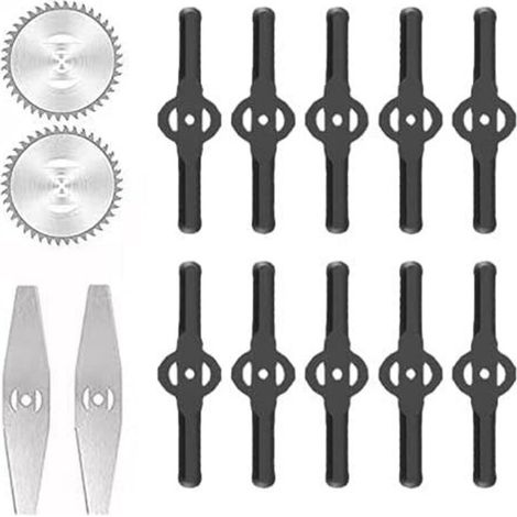 Accessoires pour tondeuses à gazon Lames de désherbeur électrique Lames de scie Manche télescopique léger pour la coupe du gazon, l'entretien de l'allée et du jardin