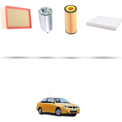 Kit tagliando 4 filtri compatibile con Seat Cordoba II 1.9 TDI 66kw dal 1999 (1/5)