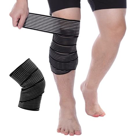 Manchette extensible longue pour cuisse cheville et poignet pour sport running et basket protection pour homme femme (1/5)