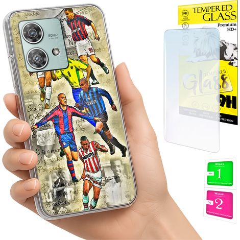 Funda para Motorola Edge 40 Neo con cubierta trasera y cristal 9H. (1/5)