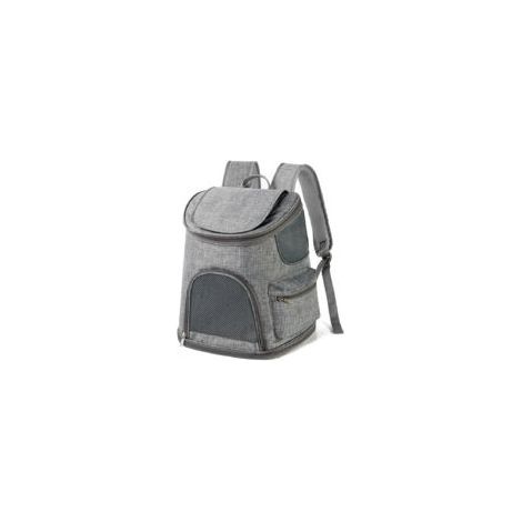 Erweiterbarer Rucksack für Katzen und kleine Hunde, hellgrau (1/5)