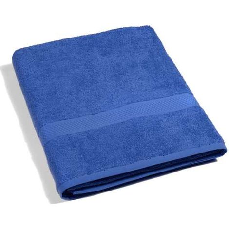 CALEFFI Telo Bagno in Cotone Minorca Standard Spugnissima Tinta Unita Blu (1/2)