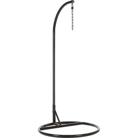 Base per Poltrona Sospesa Acciaio Nero Verniciato a Polvere con Catena Stand STAN (1/5)