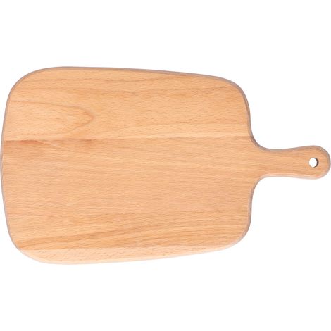 Planche à découper en hêtre pour barbecue, pizza, légumes et fruits - 26,5x16x1,5 cm (1/5)