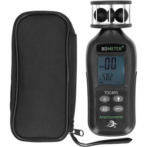 Handliches 3-Schalen-Turbinenanemometer mit Digitalanzeige zur Messung von Windtemperatur und Luftvolumen