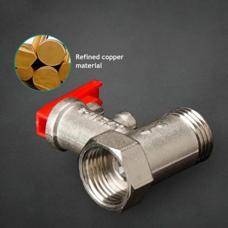 Soupape Sécurité Chauffe-Eau - Laiton - 0.8 MPa - Anti-Retour - Pour Ballon Électrique - 1 Pièce (1/4)