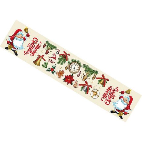 Chemin de table de Noël en polyester compatible avec la décoration (1/5)