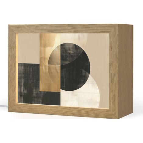 TABLE LAMP Abstract - Modern - Black - Gold 20x15 cm