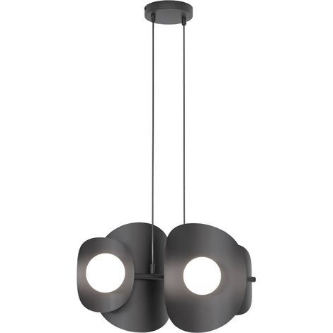 Lampada a sospensione loft nera asimmetrica 4xG9 Emibig (1/5)