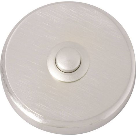 Heidemann 70083 Tasto per campanello 1 parte Nickel 24 V/1 A