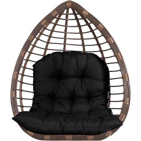 Coussin Balancelle - Imperméable - 120 x 80 cm - Épaisseur 12 cm - Anti-dérapant - Pour Jardin Hammac Panier Suspendu - 1 Pièce (1/5)
