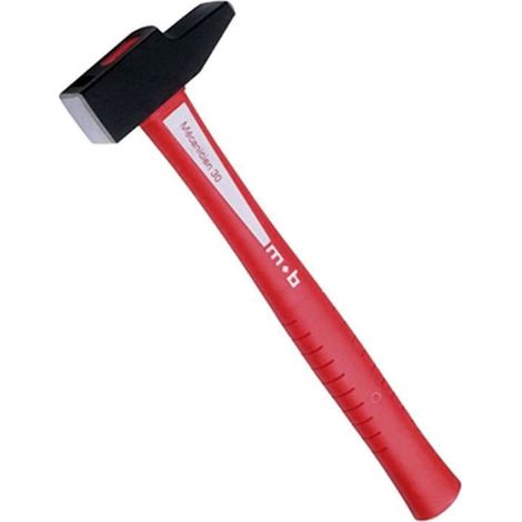 Marteau rivoir de mécanicien le rouge - Longueur : 326 mm - Poids : 630 g - Section tête : 29 x 36 mm - MOB OUTILLAGE